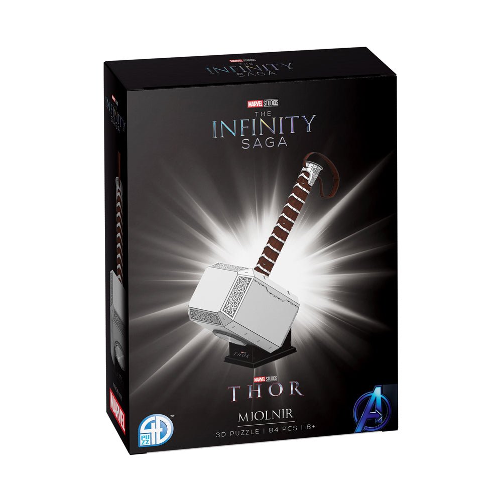 Marvel Infinity Saga Thor's Hammer Mjolnir 3D Puzzle - 84 Pieces