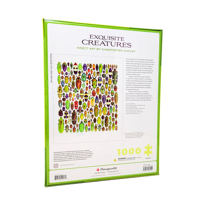 Christopher Marley Exquisite Creatures Insect Art Jigsaw Puzzle - 1000 pc