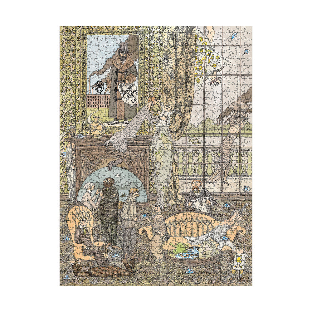 Pomegranate Edward Gorey Frawgge Manufacturing Co. 1000 Piece Puzzle