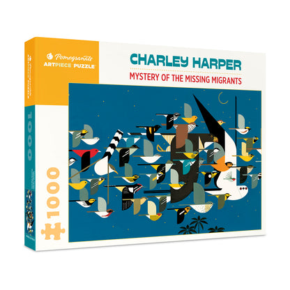 Charley Harper Mystery of the Missing Migrants Jigsaw Puzzle - 1000 pc