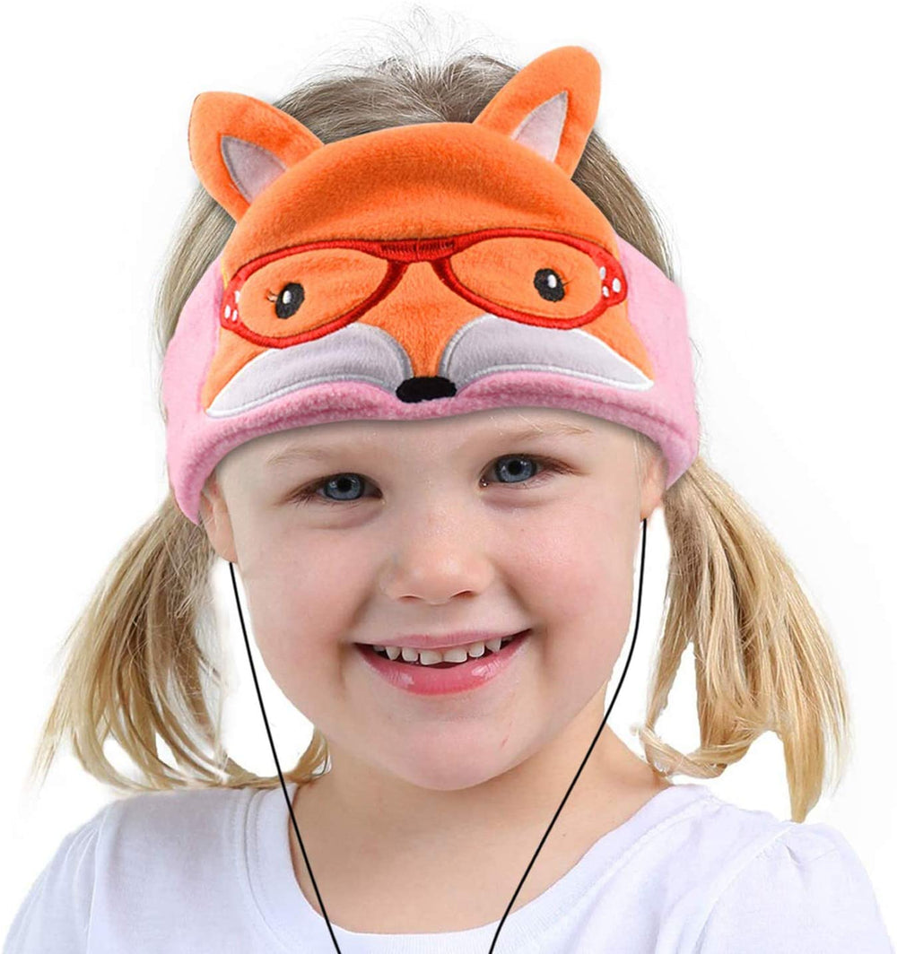 Contixo H1 Kids Fleece Headband Headphones - Adjustable Fox Design