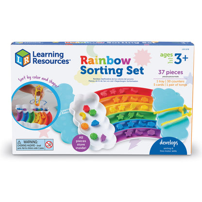 Learning Resources Rainbow Sorting Trays - Colorful Educational Toy for Early Math Skills