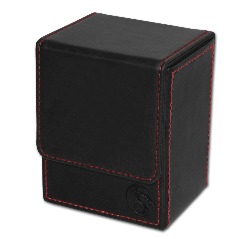 BCW Padded Leatherette Deck Case for Collectible Cards - Black