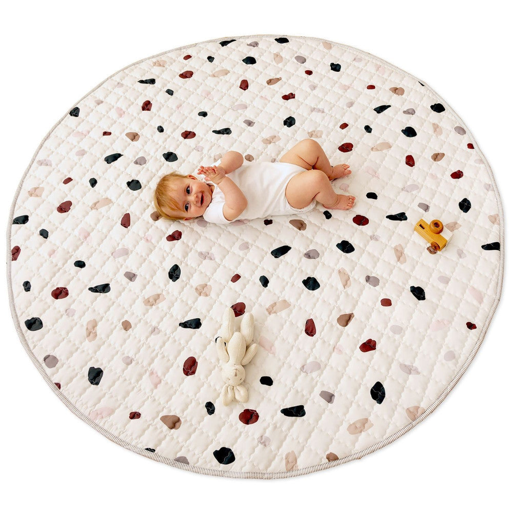 Hakuna Matte: Quilted Playmat – Confetti - 59" Circle, Padded Floor Blanket