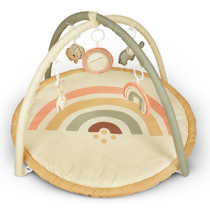 Hakuna Matte: Baby Play Gym: Jungle Rainbow – Neutrals, Discovery Mirror & 4 Activity Toys