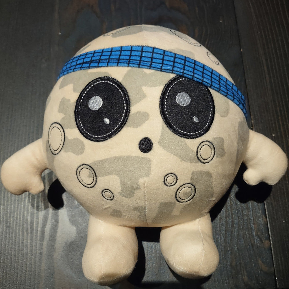 Dead Alive Games Lunar Rush 9 inch Moon Plushie - Moonie with Medium Firm Stuffing