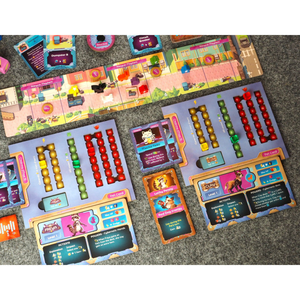 Dead Alive Games: Cyber Pet Quest - Cooperative Board Game, Ages 8+, 1-4 Players