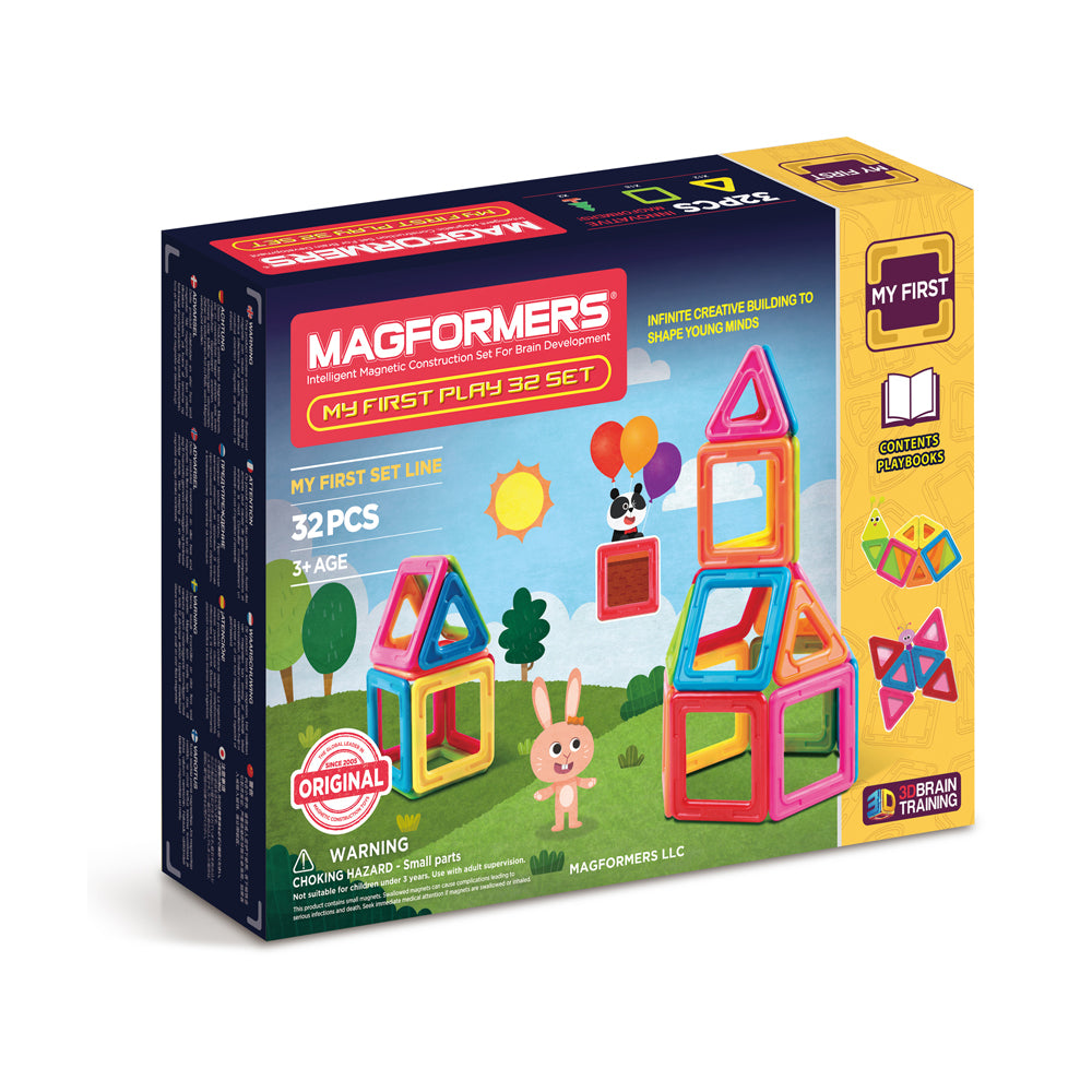 Magformers My First 32-Piece Building Set - Creative Magnetic Play Kit