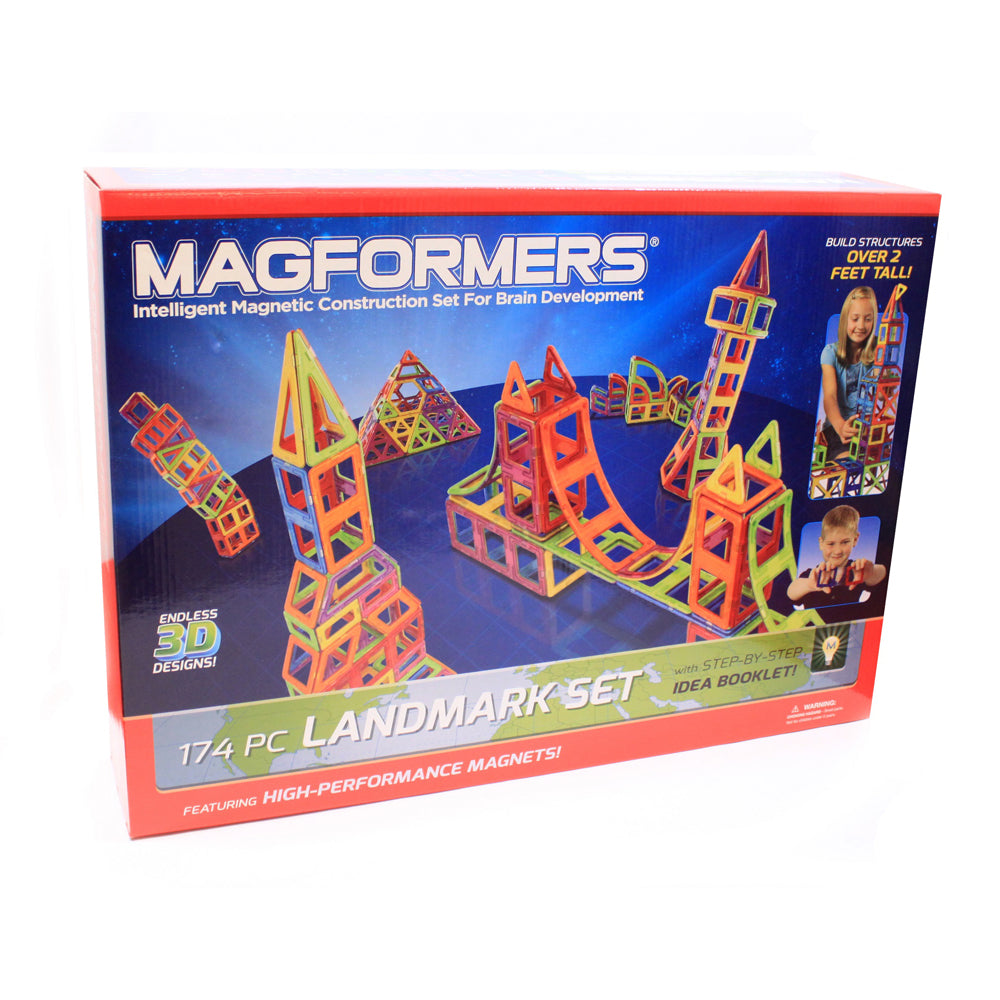 Magformers Landmark Set: 174 Piece Magnetic Building Blocks