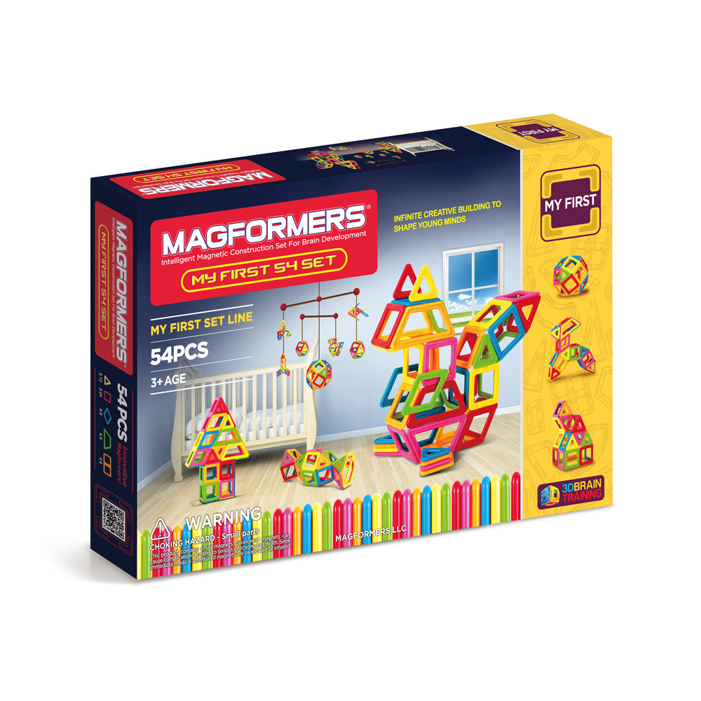 Magformers My First 54 Piece Building Set - Educational Magnetic Shapes