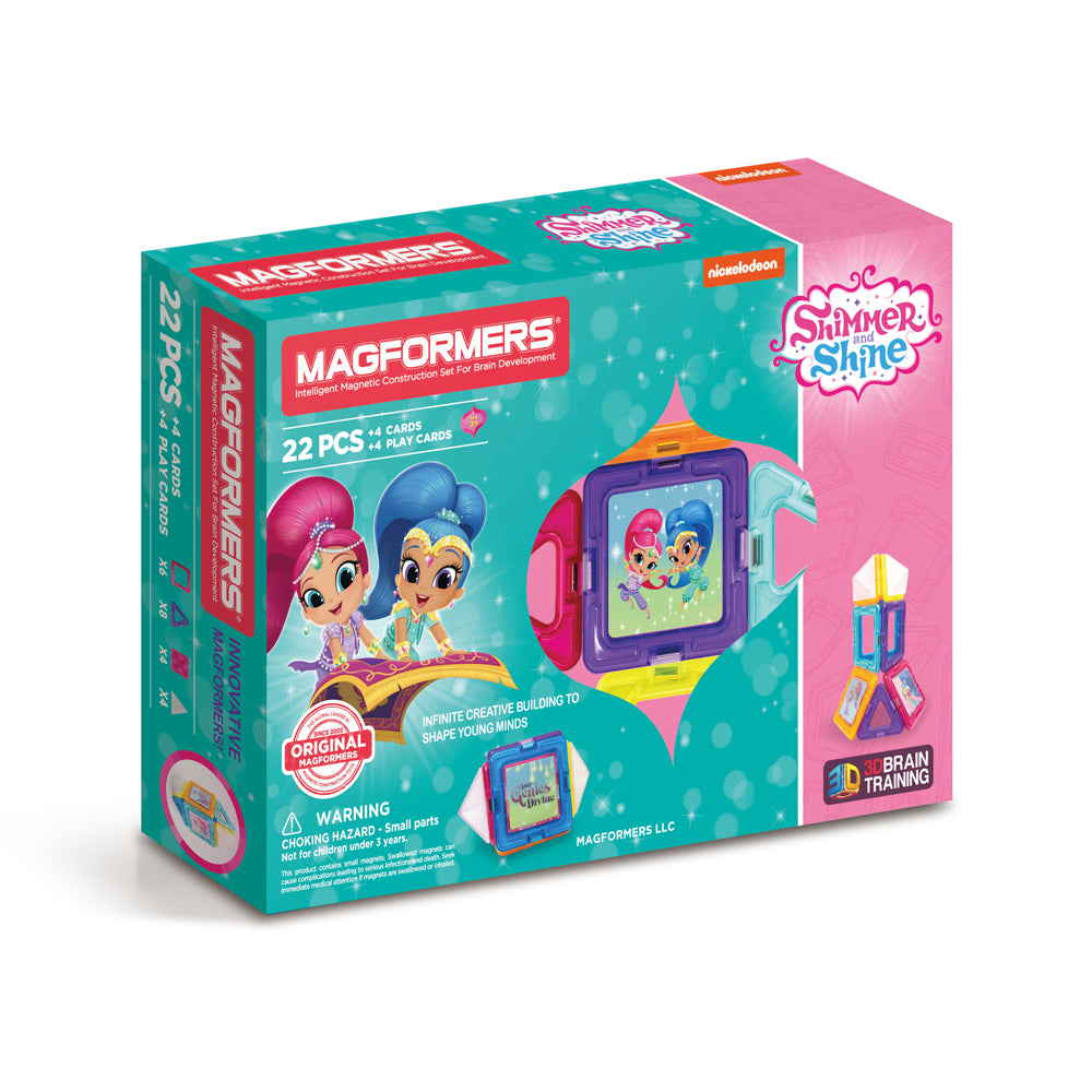 Magformers Shimmer and Shine 22-Piece Magnetic Building Set – Toys