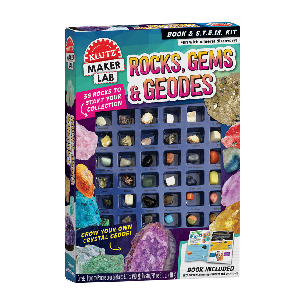 Klutz Maker Lab Rocks, Gems & Geodes Science Kit