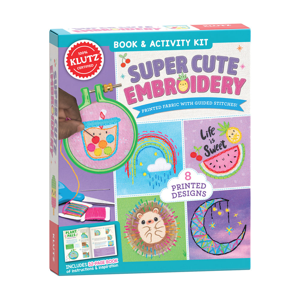 Klutz Super Cute Embroidery Starter Kit - Complete Craft Set