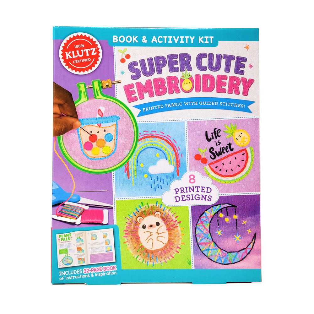 Klutz Super Cute Embroidery Starter Kit - Complete Craft Set