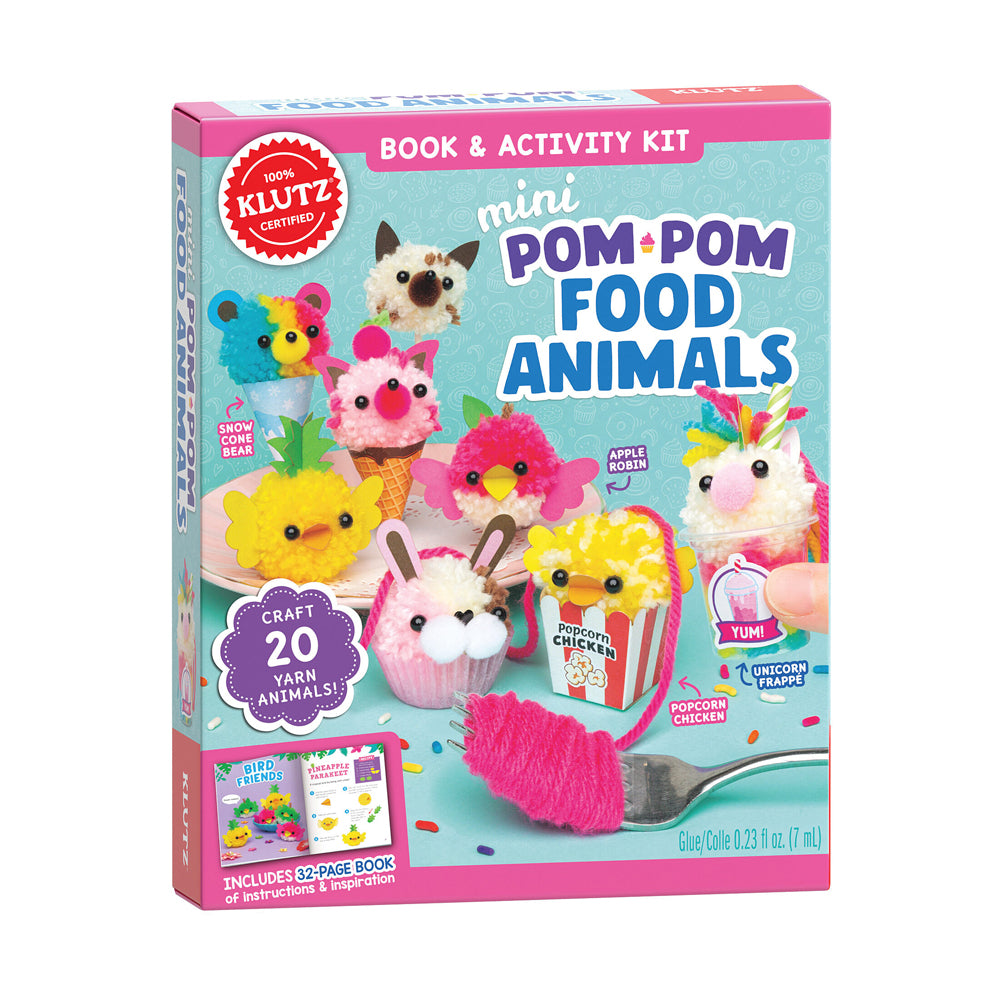 Klutz Mini Pom-Pom Food Animals Craft Kit