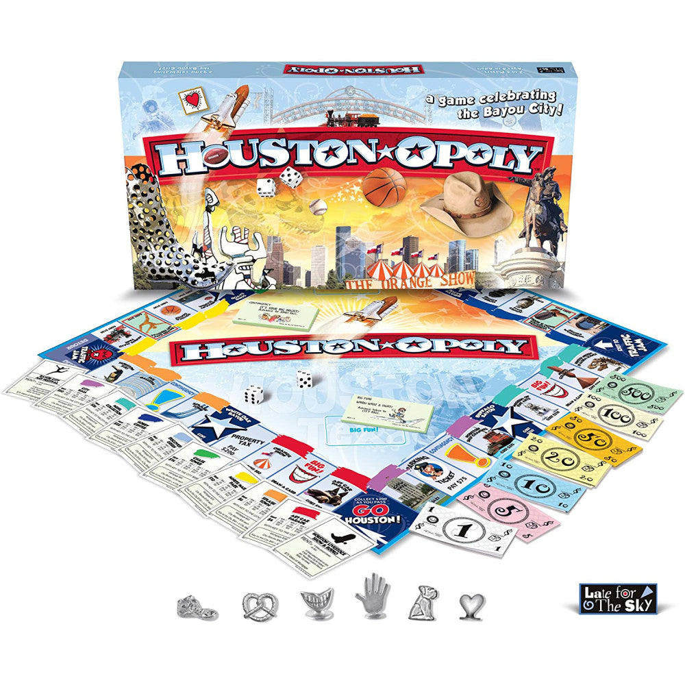 Late For The Sky Houston-Opoly Board Game