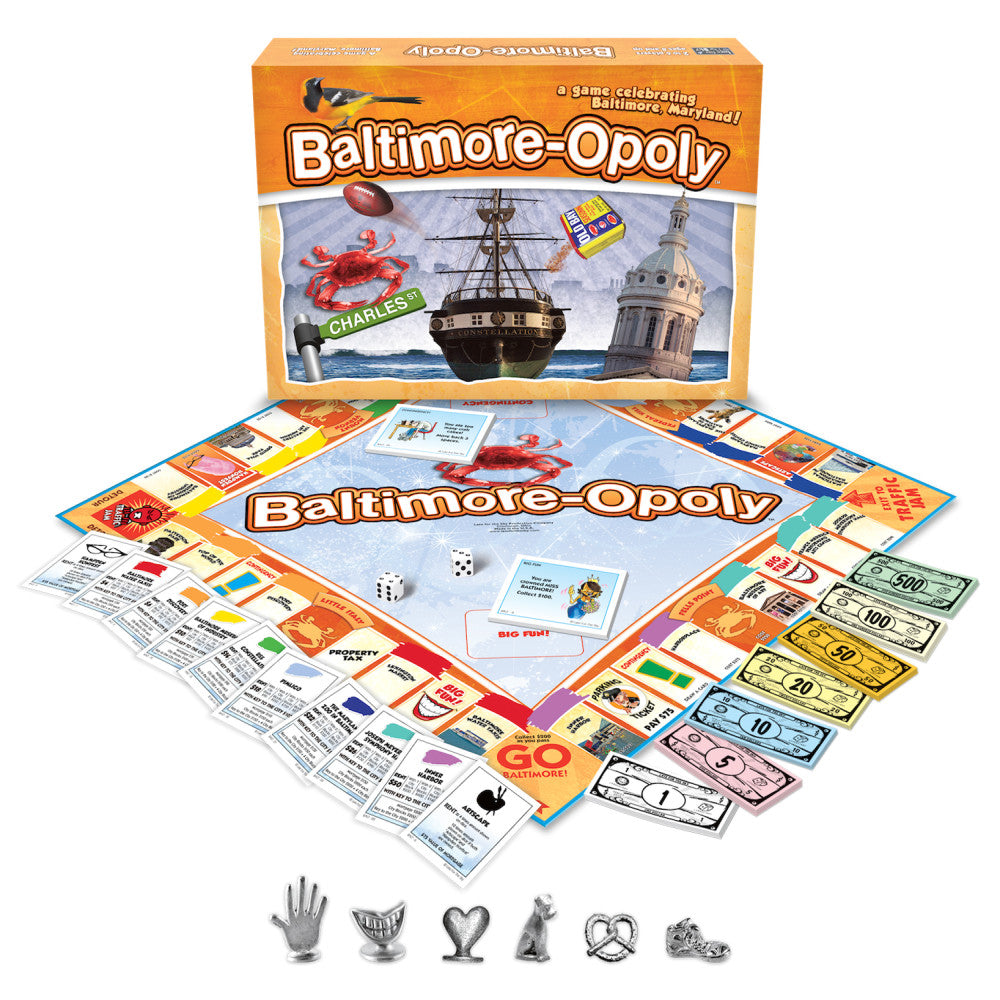 Baltimore-opoly Monopoly Style Board Game