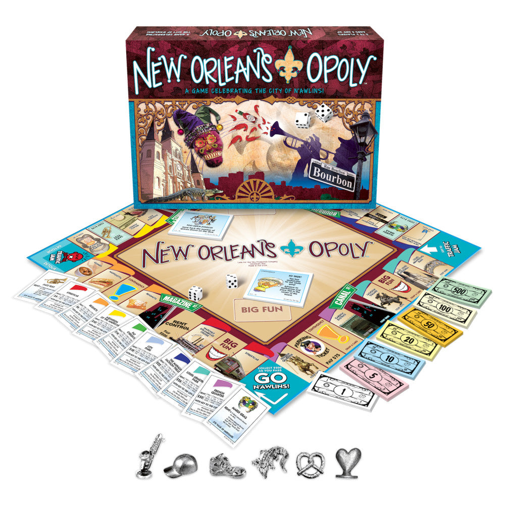 New Orleans-opoly Monopoly Style Board Game