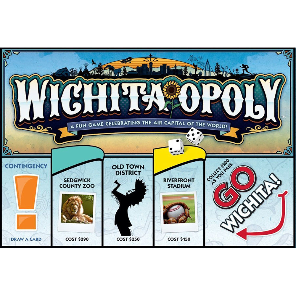 Wichita-Opoly City Themed Board Game for Families and Friends