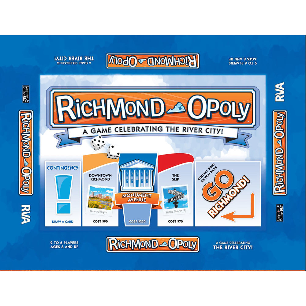 Richmond-Opoly City Adventure Board Game for Ages 8+