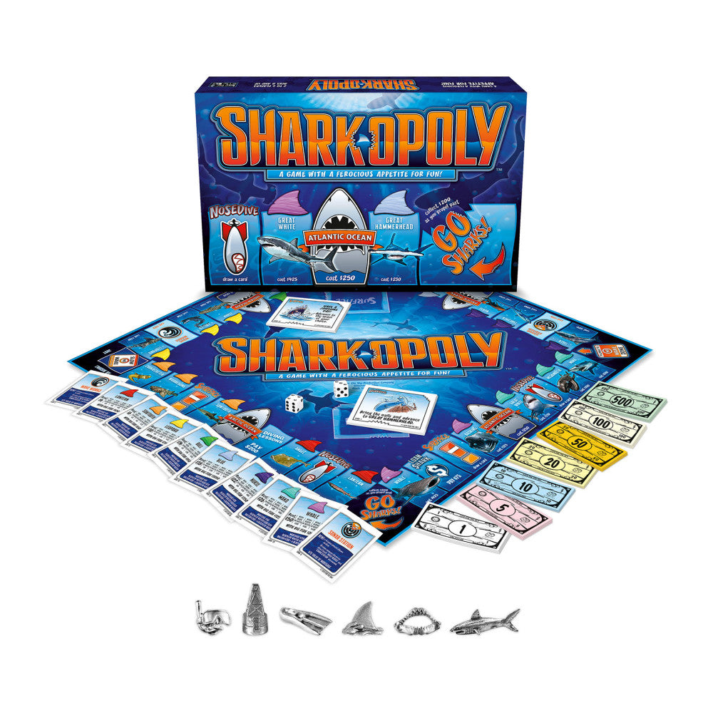 Late For The Sky SHARK-opoly Board Game