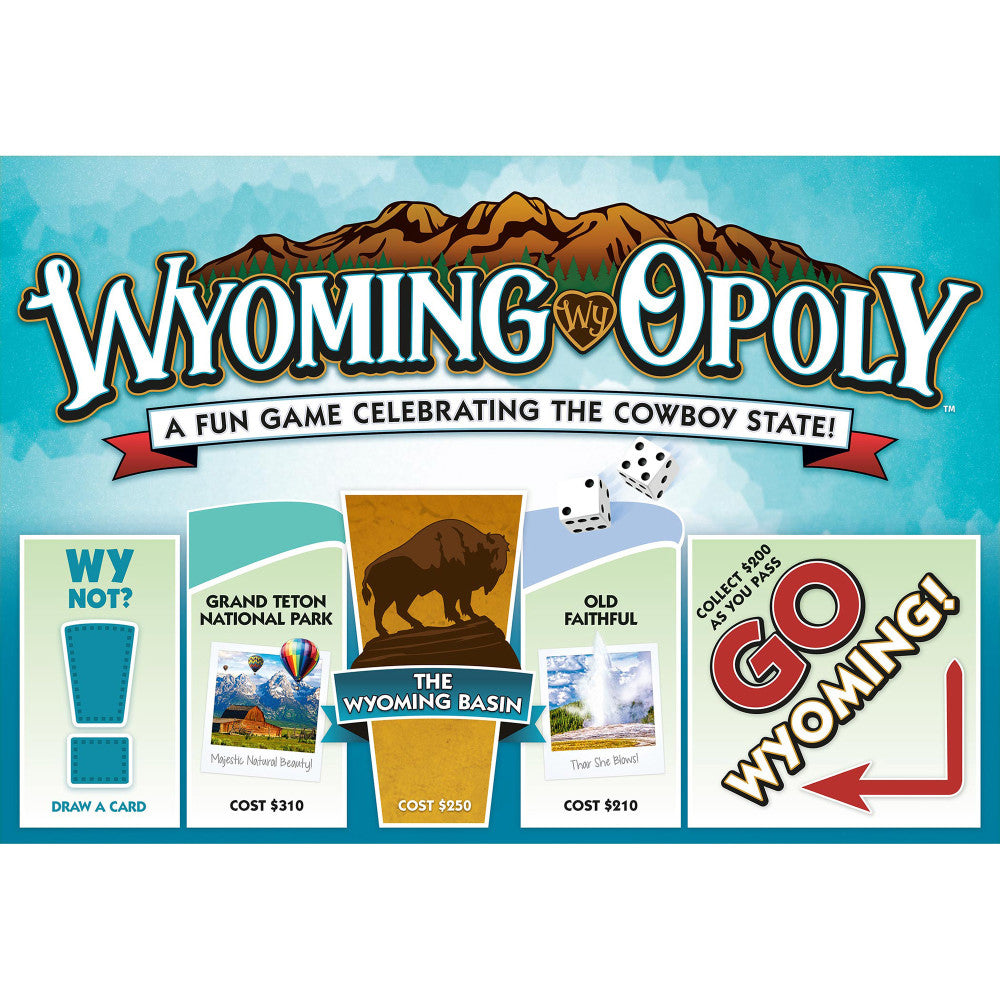 Wyoming-Opoly State Adventure Board Game for Ages 8+