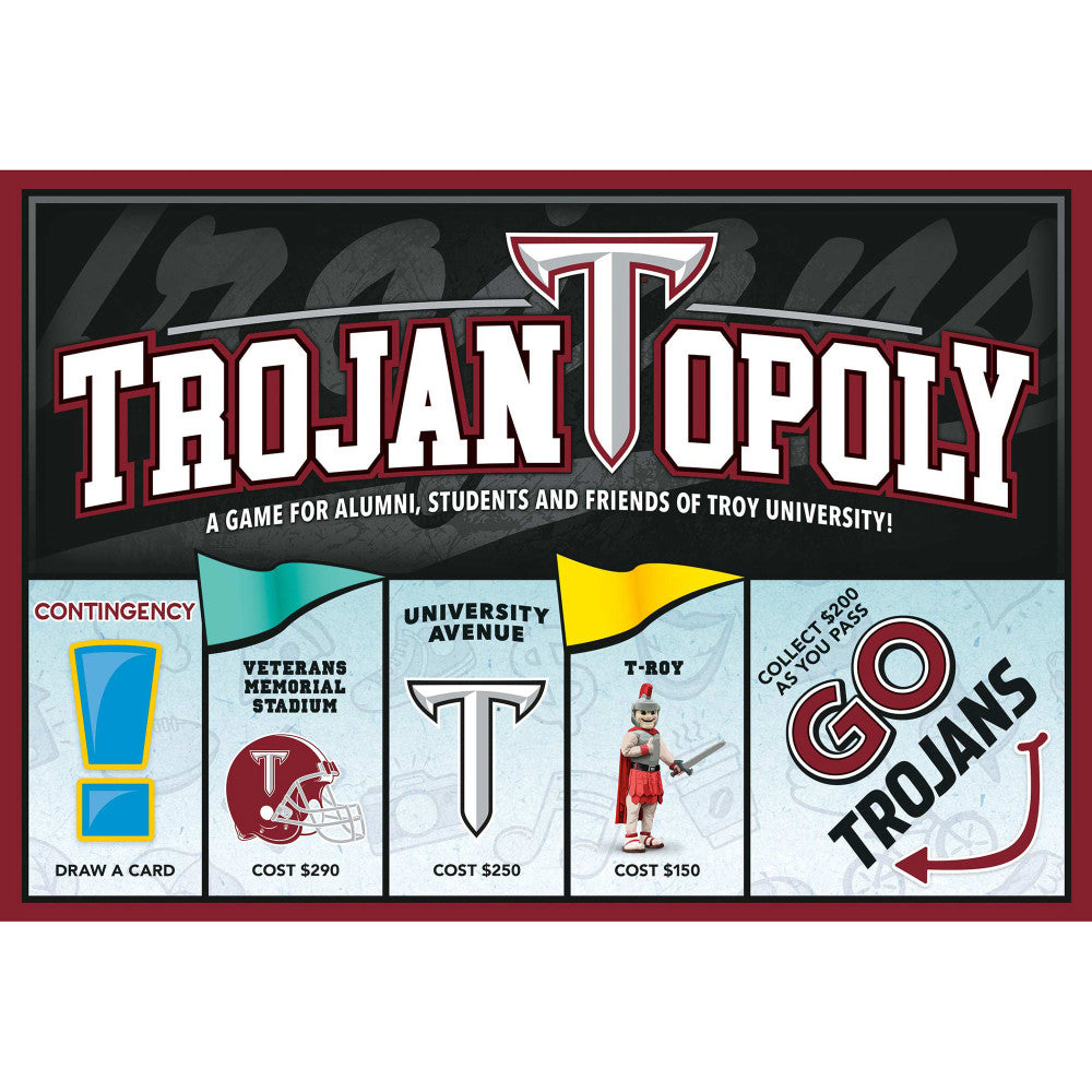 Troy University Trojan-Opoly Board Game for Ages 8+