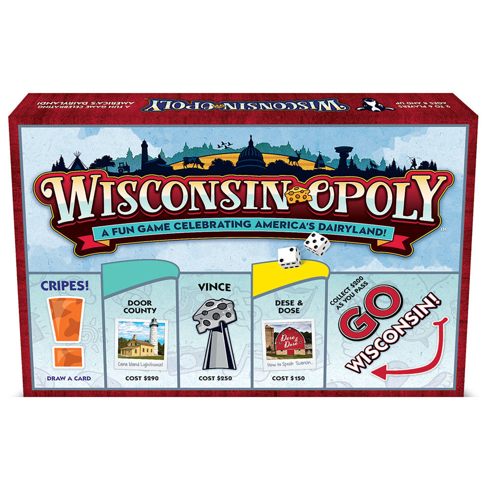 Late For The Sky Wisconsin-opoly Board Game