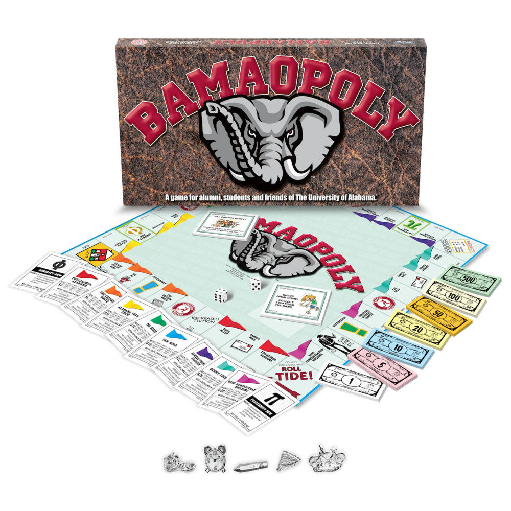 University of Alabama Bama-Opoly Monopoly Style Board Game