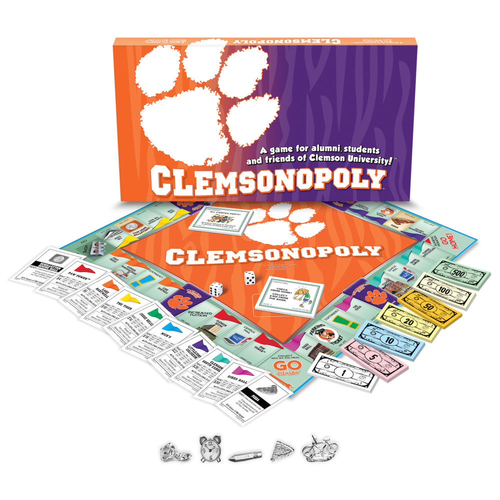 Clemsonopoly Clemson University Themed Monopoly Board Game