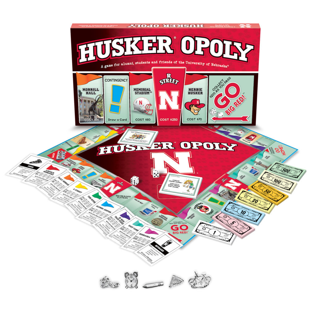 University of Nebraska HUSKEROPOLY Board Game