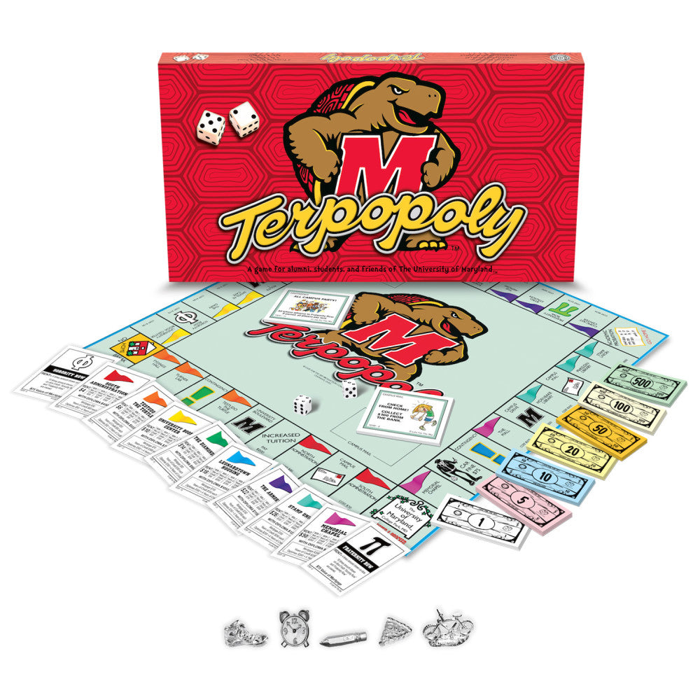 University of Maryland Terp-Opoly Monopoly Style Board Game