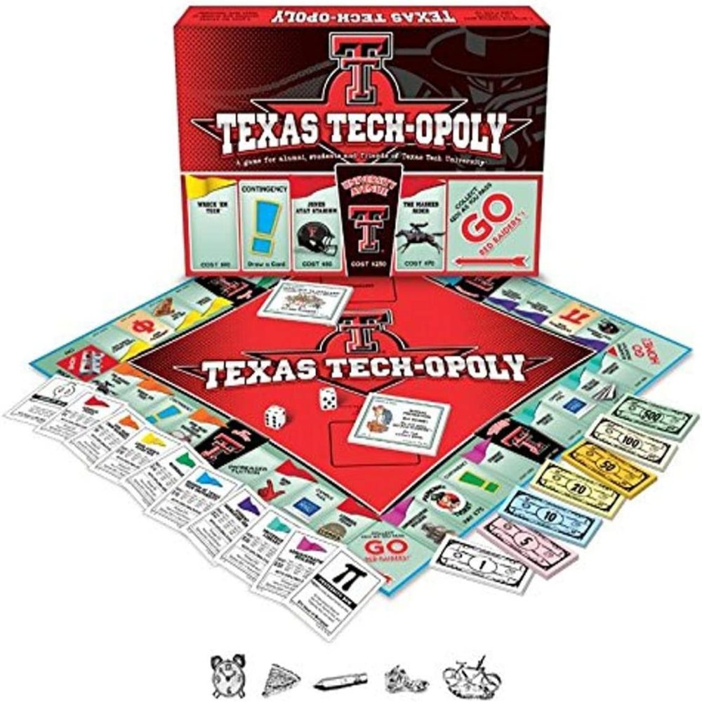 Texas Tech University Edition Texas Tech-Opoly Board Game