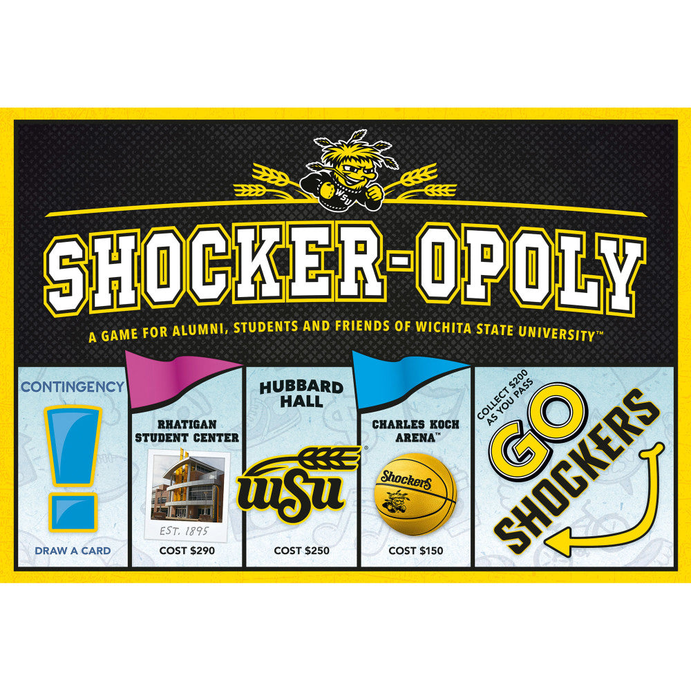 Wichita State Shocker-Opoly Board Game for Ages 8+