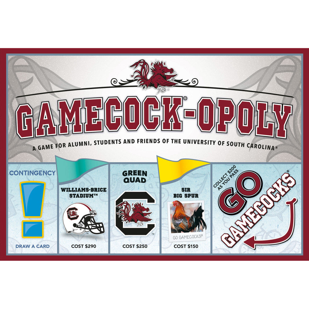 Gamecock-Opoly University of South Carolina Board Game, Ages 8+