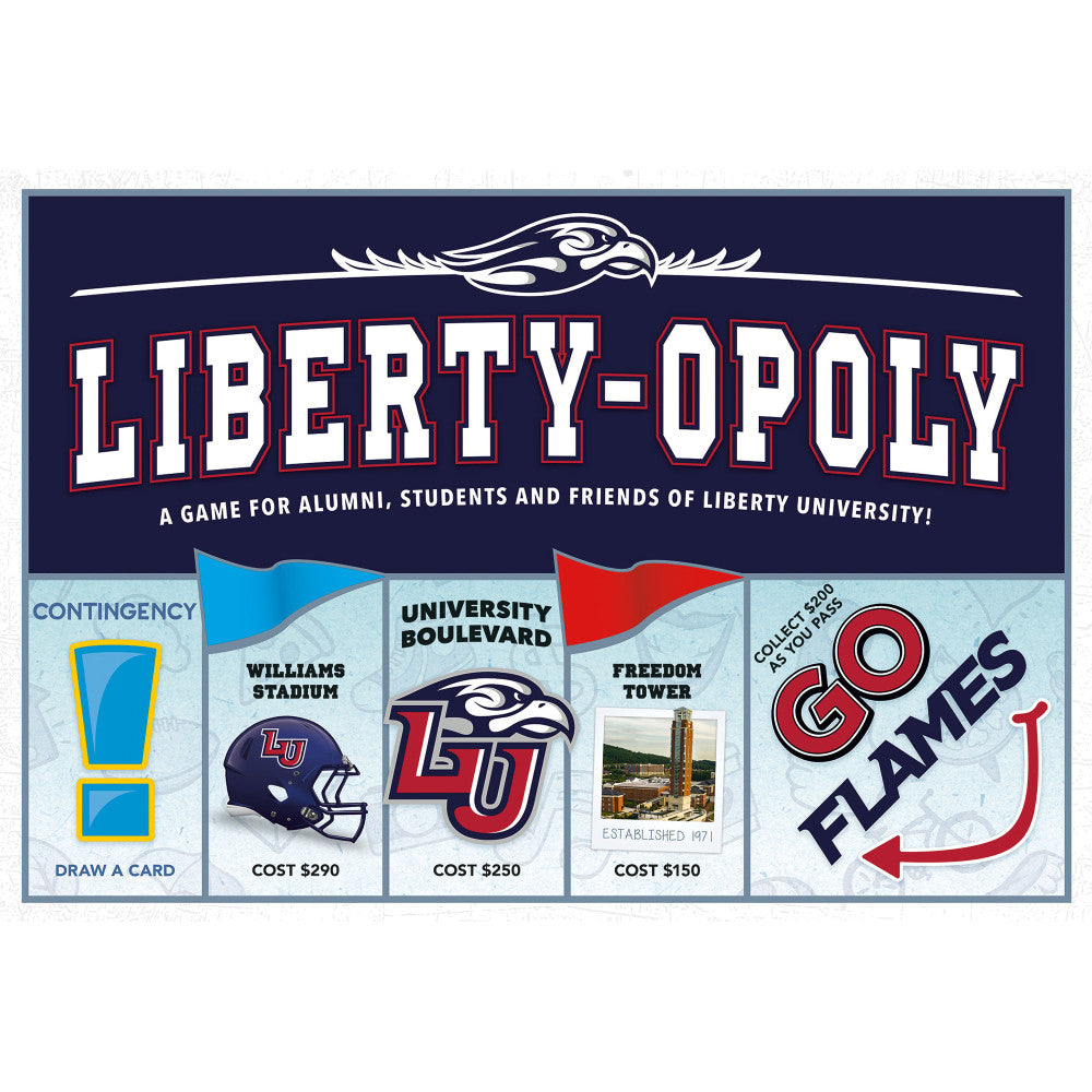 Liberty University Liberty-opoly Board Game