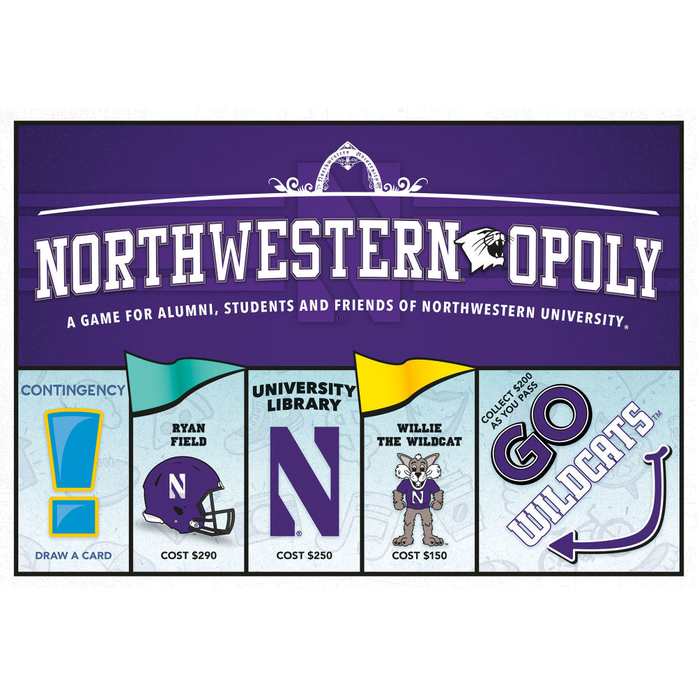 Northwestern-Opoly University Themed Board Game for Ages 8+