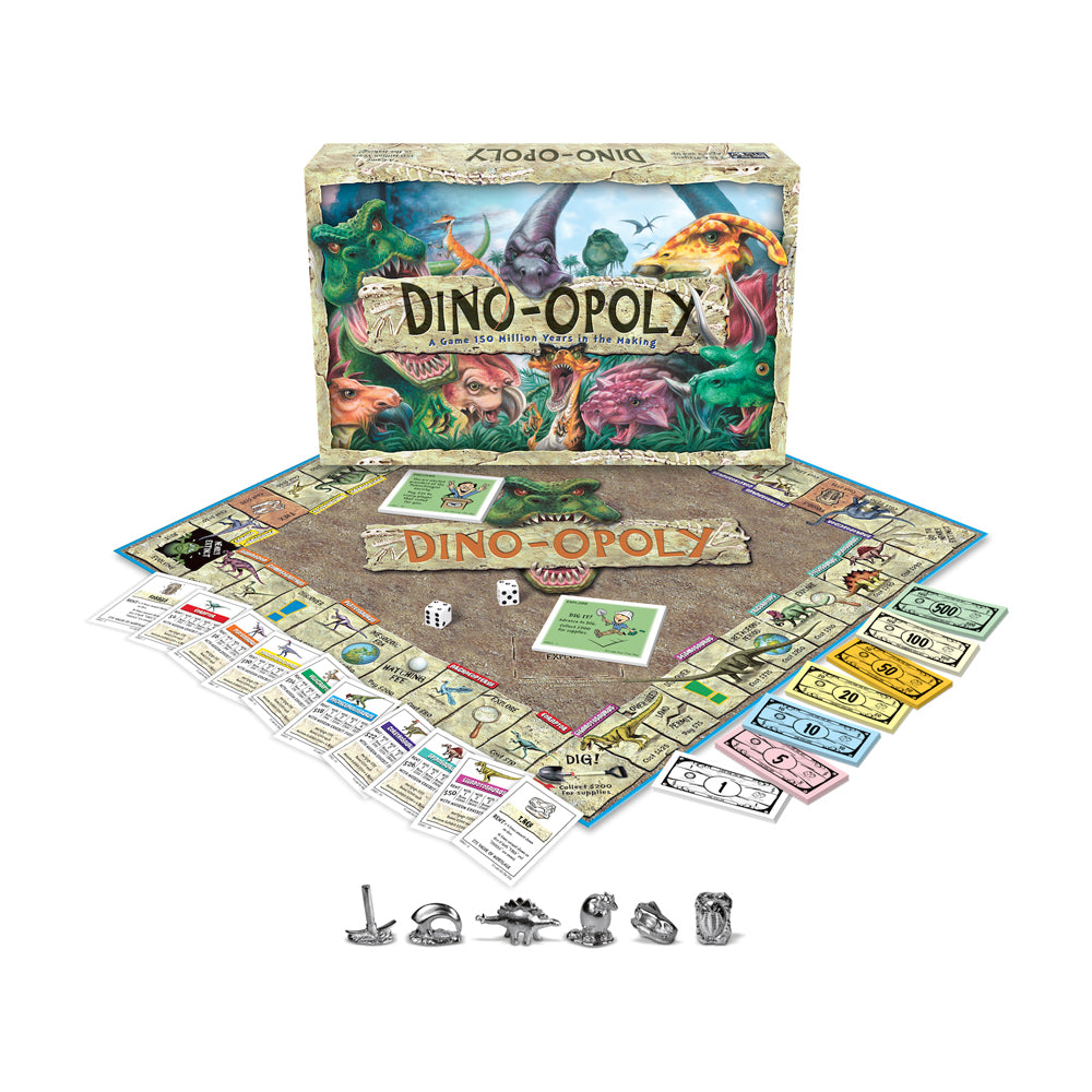 Dino-opoly Prehistoric Dinosaur-Themed Board Game