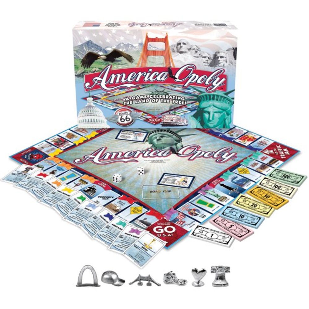 AMERICA-opoly Patriotic Board Game