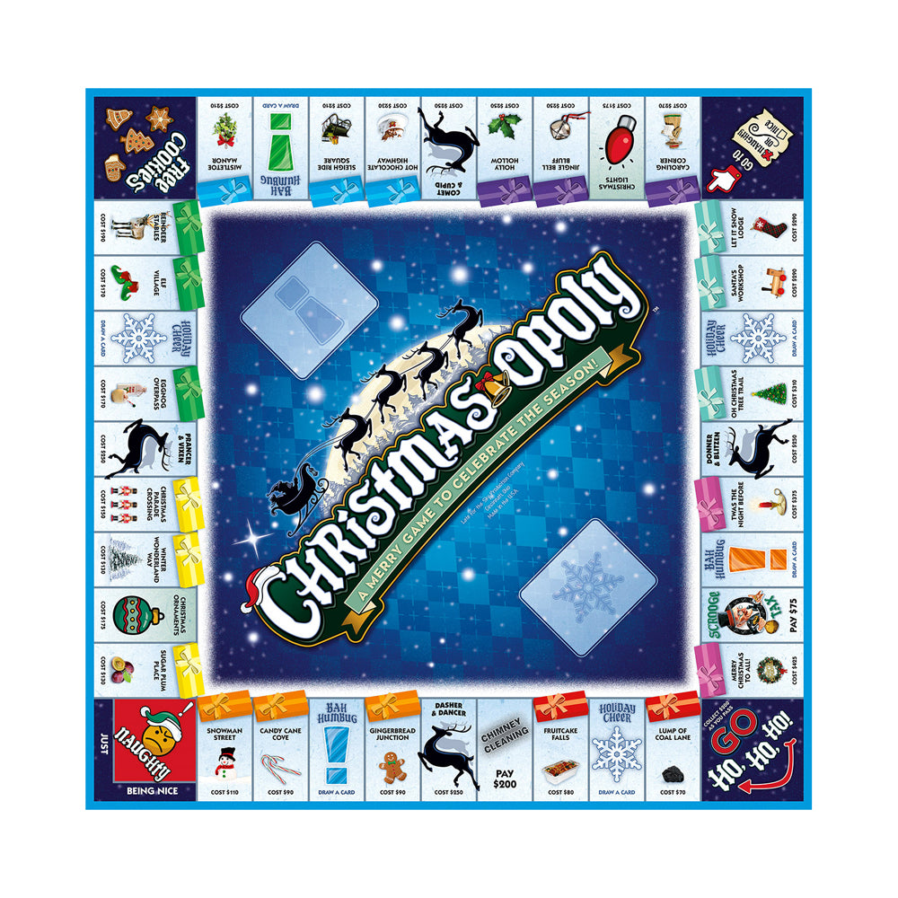 Christmas-opoly Holiday Themed Monopoly Board Game