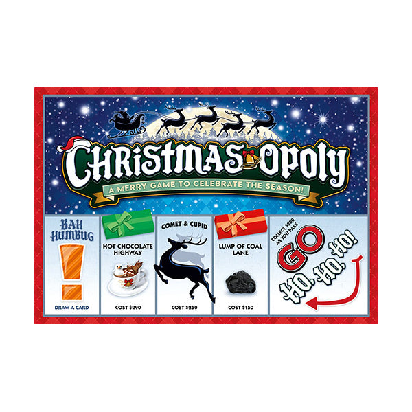 Christmas-opoly Holiday Themed Monopoly Board Game