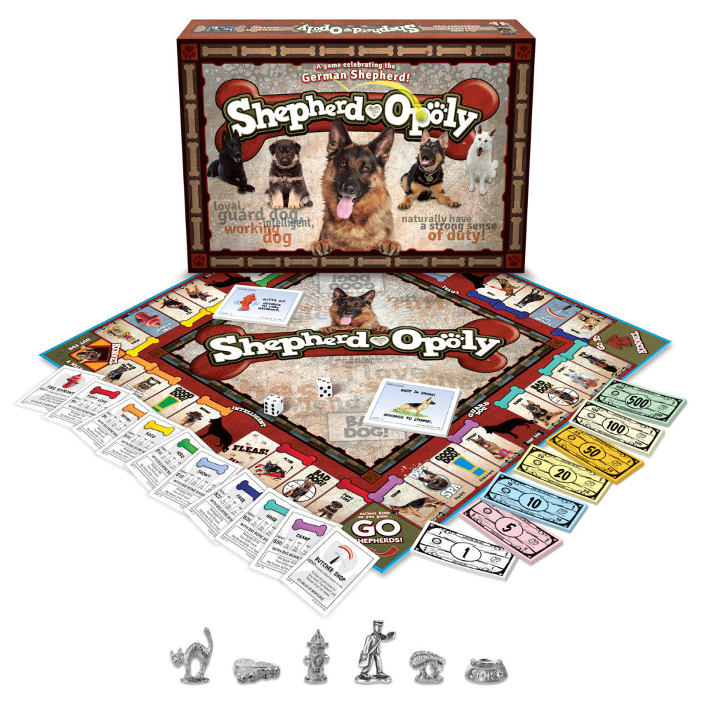 German Shepherd SHEPARD-OPOLY Board Game