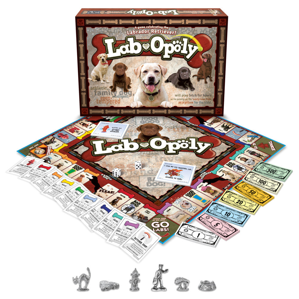 Lab Opoly Labrador Retriever Themed Board Game