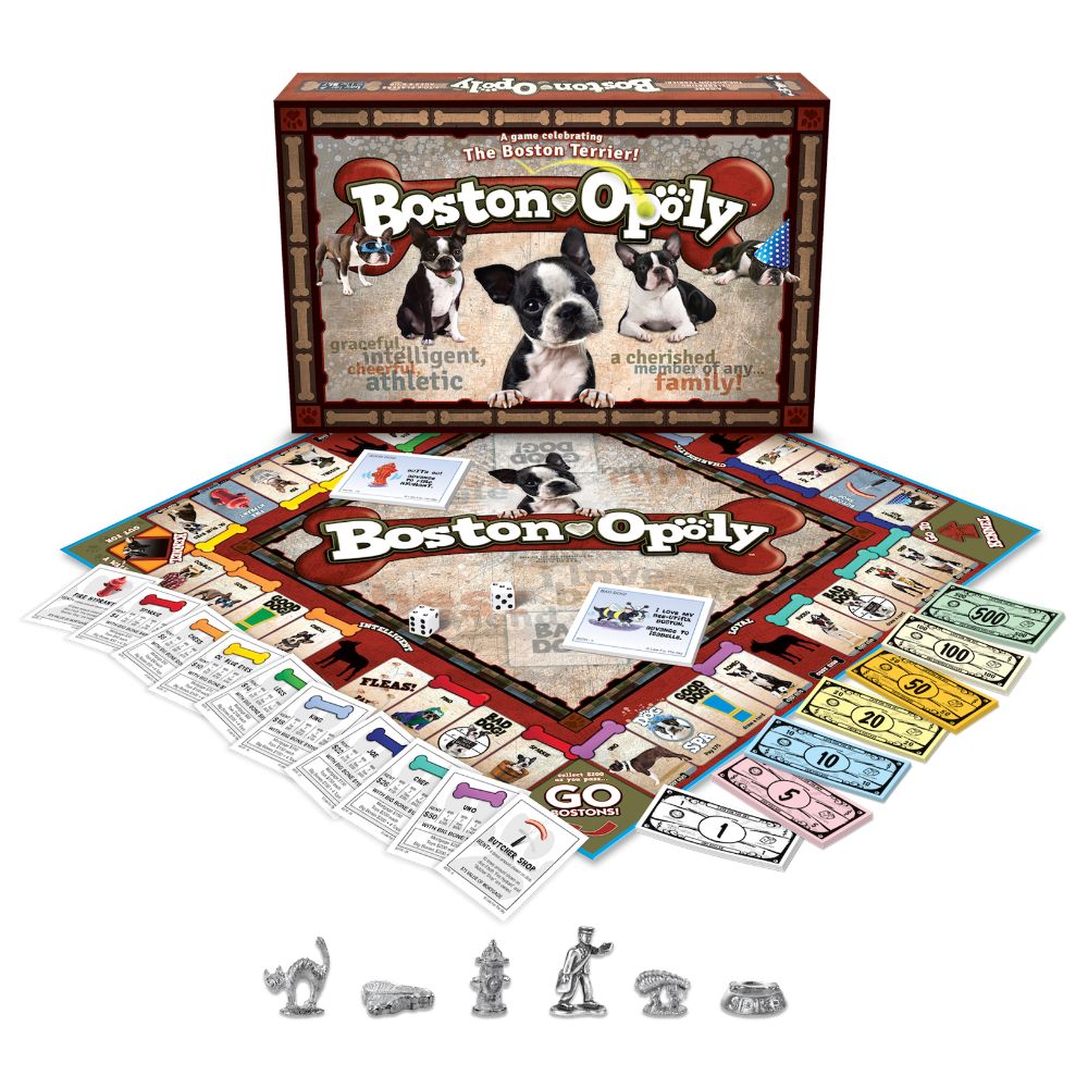 Boston Terrier-Opoly Family Board Game