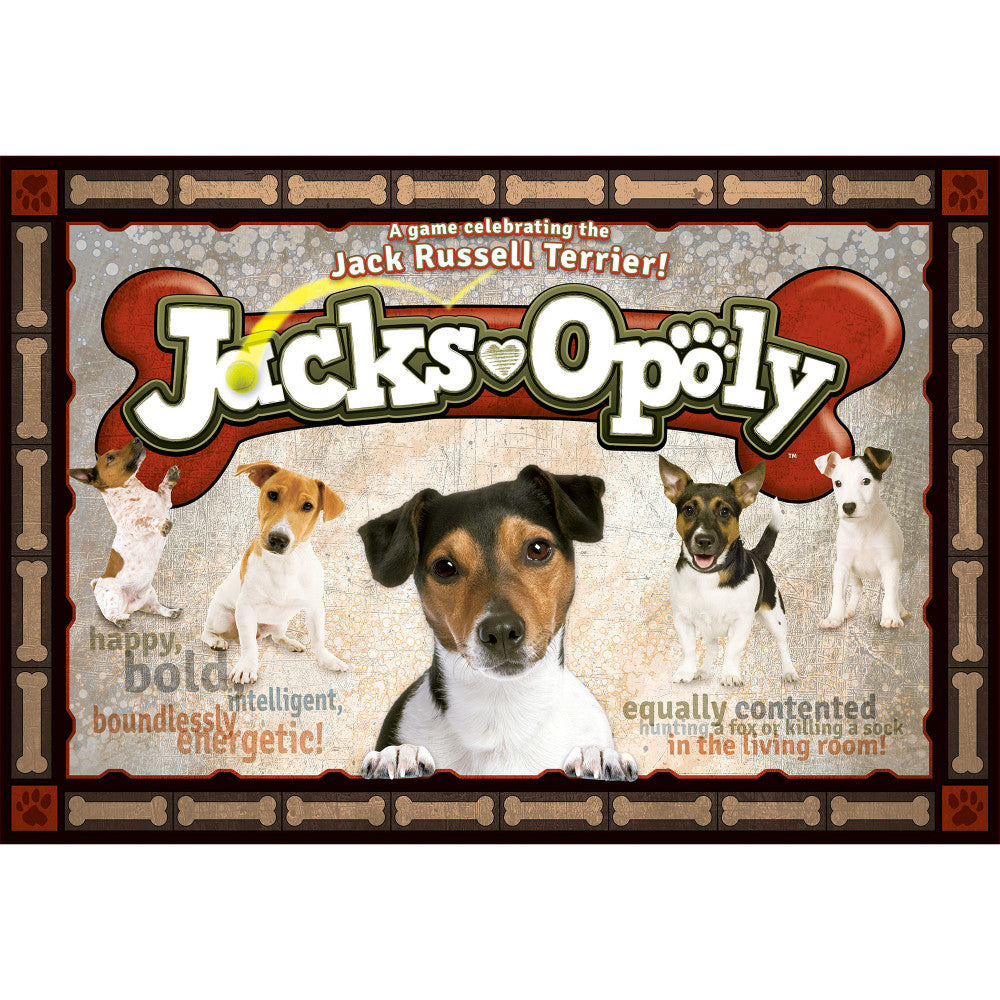 Jack Russell Terrier Jacks-Opoly Board Game for Ages 8+