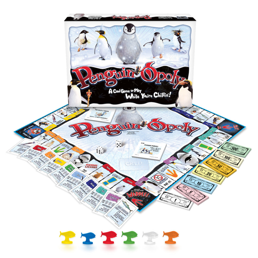 Penguin-opoly Educational Board Game for Families