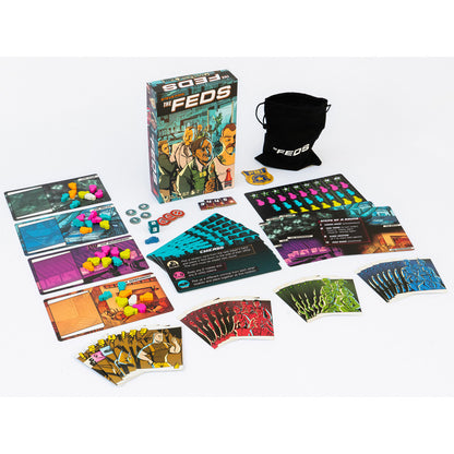 Doctor Finn's Games: The Feds - Set Collection Board Game, Age 14+, 2-4 Players