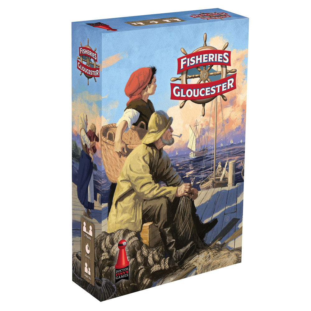 Fisheries of Gloucester Premium Strategy Board Game, Ages 14+, 2 Players