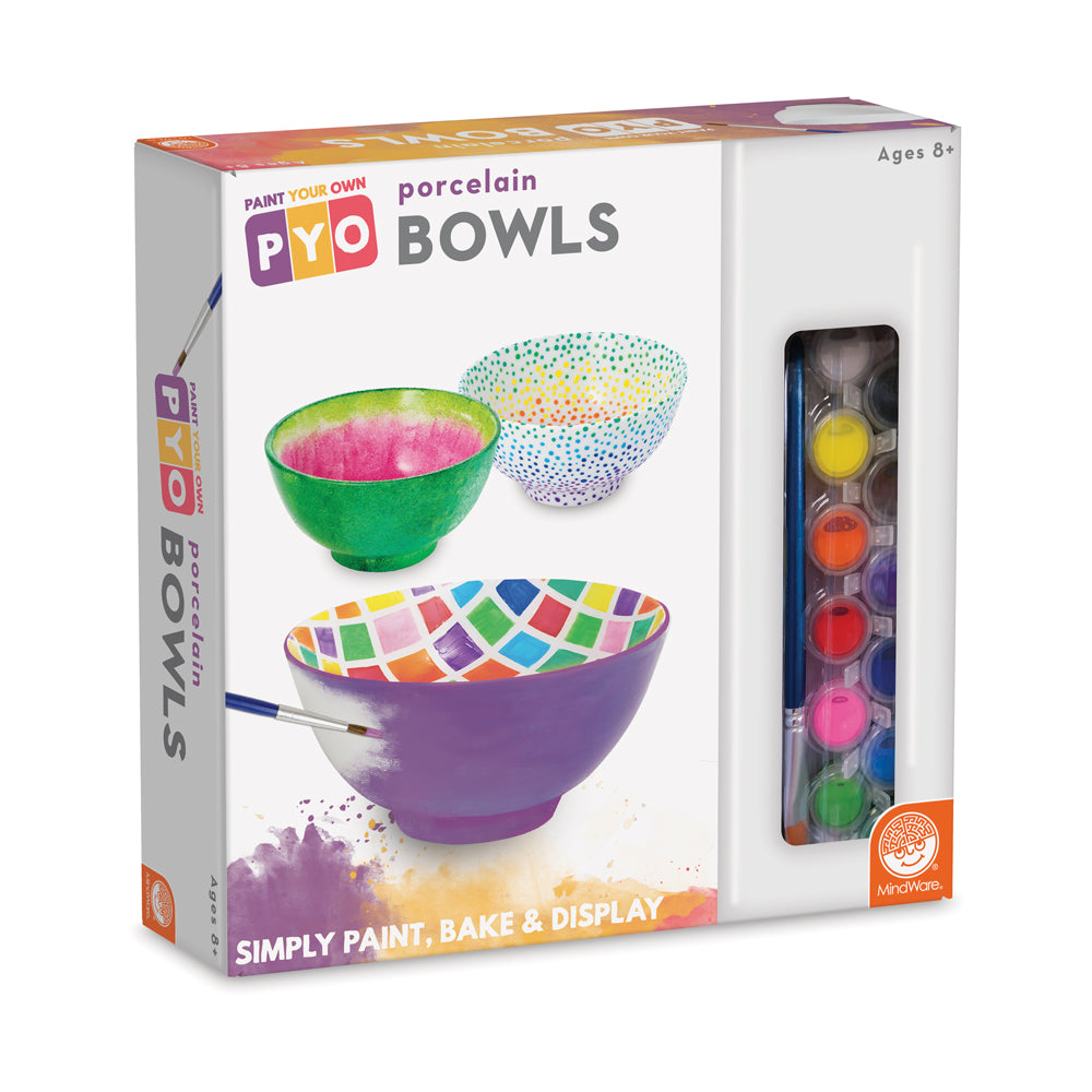 MindWare Paint Your Own Porcelain Bowls Craft Kit