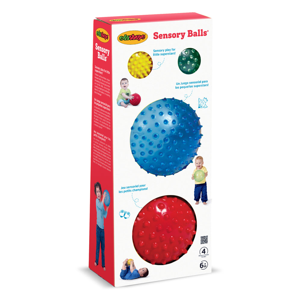 Edushape Sensory Ball Mega Pack ‚Äì 4 Nubby Textured Balls